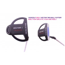 GIRLS AGXGOLF VECTOR SERIES "TWO-BALL PUTTER": RIGHT HAND: AVAILABLE IN TEEN, TWEEN AND TALL LENGTHS